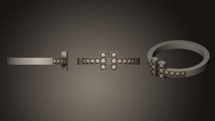 Ювелирные перстни и кольца (Кольцо 57, JVLRP_0159) 3D модель для ЧПУ станка